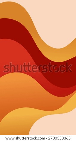 Warm Abstract Canyon Waves Background