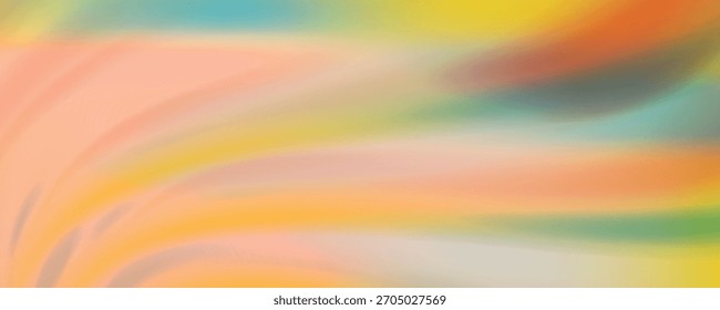 Fundo de gradiente abstrato quente com tons de laranja, vermelho e amarelo em padrão de onda suave e textura de grãos macios para uso de design