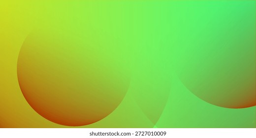 Warme abstrakte orangefarbene Kreise auf gelbem Hintergrund - heller Farbverlauf Modernes Kunstdesign eps 10