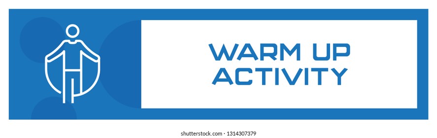 Warm Up Activity Icon Concept