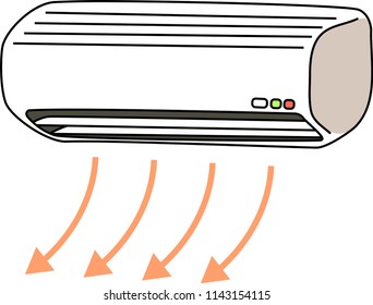 Warm Air conditioner Illustration