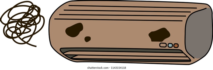 Warm Air conditioner Illustration