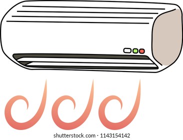 Warm Air Conditioner Illustration