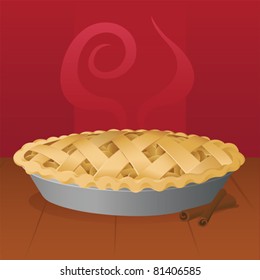 Warm Apple Pie - vector