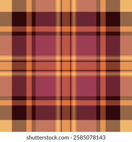 Warm autumnal plaid pattern.  Perfect for textile design, fall fashion, or seasonal branding.  This rich, textured image evokes feelings of comfort and warmth.