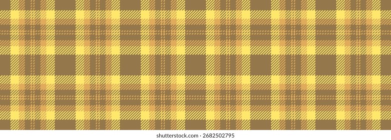 Warm autumnal plaid pattern in soft yellow and brown hues.  Perfect for fallthemed designs, textiles, or website backgrounds. This seamless texture evokes feelings of comfort and rustic charm.