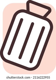 Bolsa cálida, ilustración, vector sobre fondo blanco.