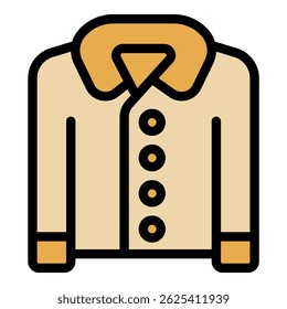 Warm beige jacket featuring wide lapels, a buttoned front, and long sleeves, perfect for adding a touch of sophistication to any outfit