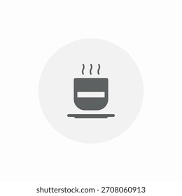 warm beverage icon sign vector