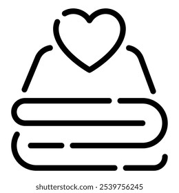 Warm Blanket icon for web, app, infographic, etc