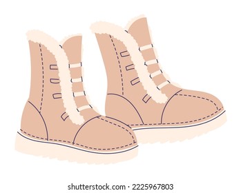 Ropa de botas cálidas y elementos de ropa de invierno y ropa exterior