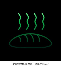 Warm bread outline nolan icon. Simple thin line, outline vector of restaurant icons for ui and ux, website or mobile application
