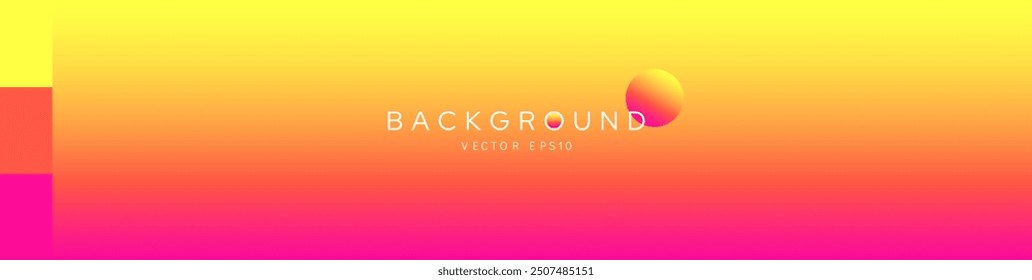 Anuncio brillante caliente del fondo del gradiente del verano del neón con los colores anaranjados y rosados amarillos, diseño del Vector 