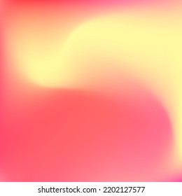 Warme helle, trendy Flow glatte Oberfläche. Kurven Sonnenuntergang Flüssige, lebhafte Gelbe, wirbelfarbene Mesh. Aquarell Pfirsichfarbene pastellfarbene Tapete. rosafarbene Flüssigkeit, Neon-orangefarbener Farbverlauf-Hintergrund.