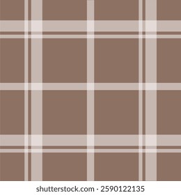 Warm brown and cream tartan pattern with a classic check design. Perfect for textiles, fashion, autumn decor, and digital backgrounds. A versatile, timeless pattern for creative projects.