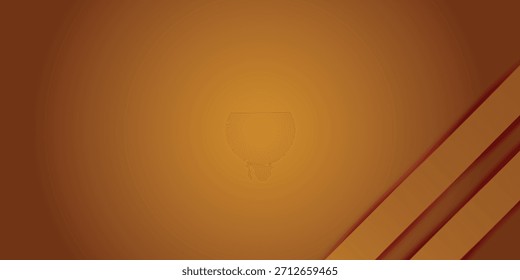 A warm brown and orange gradient abstract background featuring three subtle diagonal stripes in the bottom right corner, creating a modern and clean aesthetic.