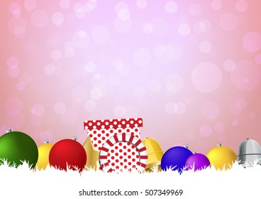 Warm christmas decoration background
