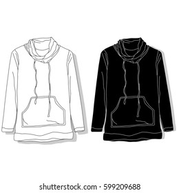 warm clothes collection. vector illustration.