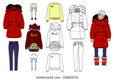 Warm clothes for girls