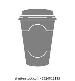 Warm coffee cup vector icon
