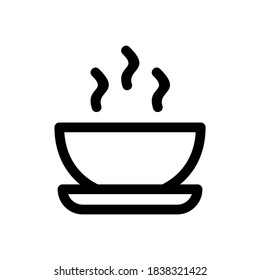 warm coffee icon or logo isolated sign symbol vector illustration - high quality black style vector icons
