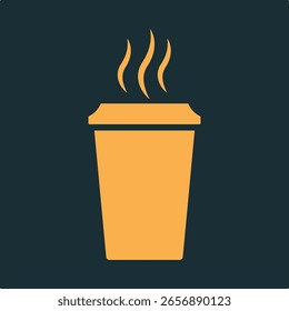 Warmer Kaffee trendy praktischen wichtigen Vektor Illustration Design wunderschön bunt Hintergrund.eps