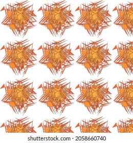 Warm color background shapes form 