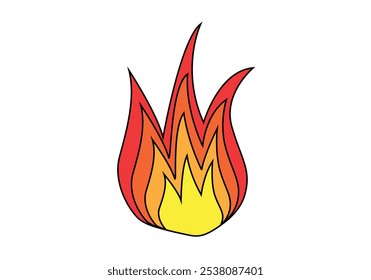 Warm color fire flame fireproof