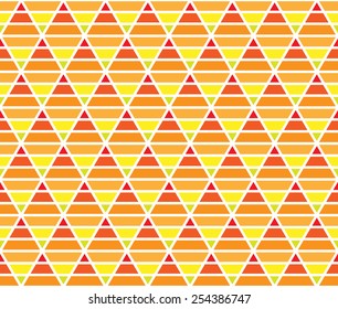 Warm color stripe geometric argyle seamless pattern background vector.