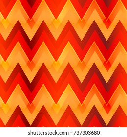 Warm color zigzag seamless pattern