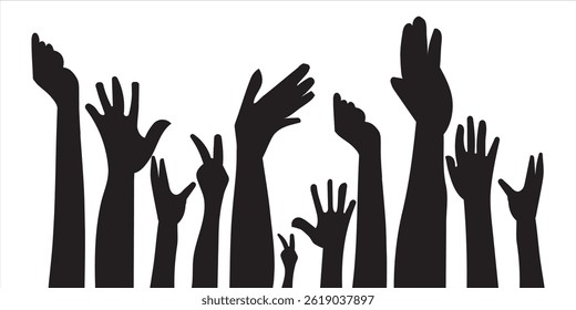 warm colorful up hands logo, vector illustration eps 10 