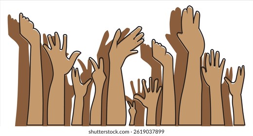 warm colorful up hands logo, vector illustration eps 10 