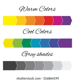 Warm and Cool Color Palette with Solid Colors 27338467 Vector Art at  Vecteezy