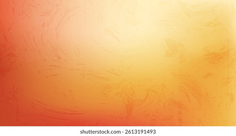 Warm colors gradient backgrounds with abstract noise. Sunny autumn retro gradation template. Vector bright fall backdrops with blur effect. Red, yellow heat textured glass.