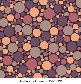warm colors purple, ping, violet. Colorful circles of different sizes suitable for wall stickers, abstract solution