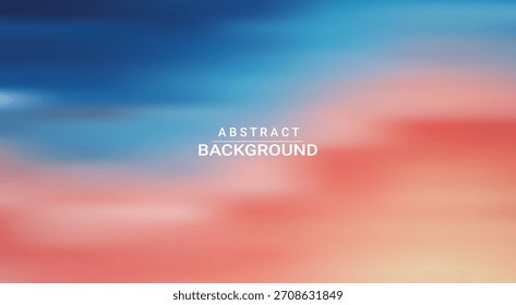 Warm and Cool Gradient Abstract Background with Soft Blurred Texture