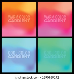 Warm and cool gradient water color texture background