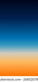 warmer und kühler orangefarbener bis blauer Farbverlauf-Hintergrund