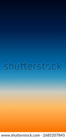 Warm and Cool Orange to Blue Gradient Background