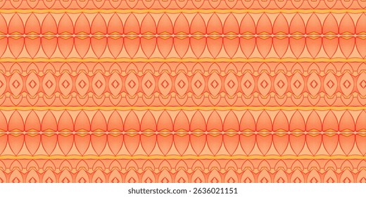 Warm Coral Seamless Geometric Pattern