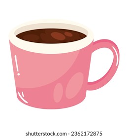 icono del vector de copa caliente aislado