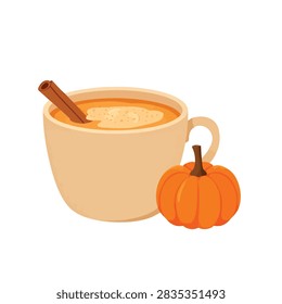 A warm cup pumpkin
