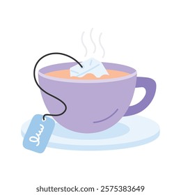 Warm cup of tea, ideal for relaxation and warmth