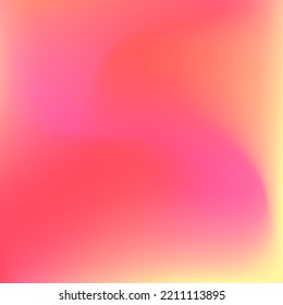 Warm Curve Liquid Fluid Design Picture. Color Orange Sunrise Bright Trendy Wallpaper. Vibrant Yellow Pink Watercolor Peach Gradient Backdrop. Red Pastel Flow Neon Sunset Swirl Gradient Mesh.