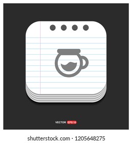 Warm drink icon - Free vector icon