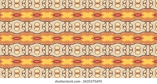 Warm Earth-Tone Seamless Abstract Pattern Design