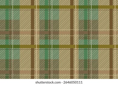 A warm, earthy seamless plaid pattern featuring brown, beige, and blue. Perfect for cozy autumn designs, home textiles, or vintage-style fashion.