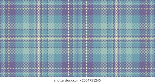Warmer Stoff, karierter Hintergrund, moderne Textil, nahtlose Textur. Offene Vektormuster prüfen Tartan in Pastellfarben und Cyan-Farben Palette.