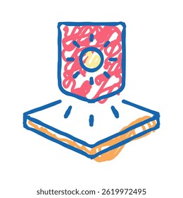 warm fabrics properties doodle icon sketch vector. warm fabrics properties sign. isolated symbol illustration