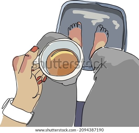 warm feet in a basin